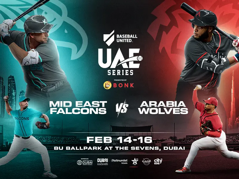 Arabia Wolves and Mid East Falcons set for Baseball United Series in Dubai