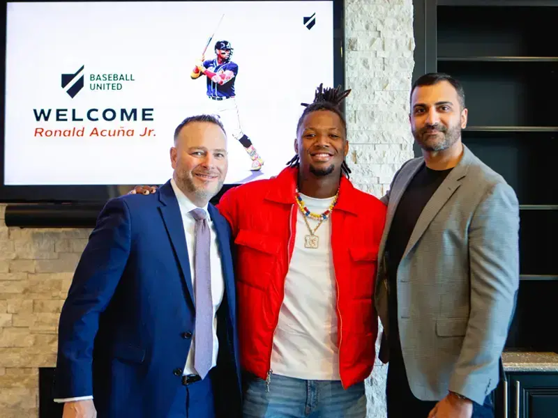 Acuña Jr. se convirtió en co-propietario de Baseball United